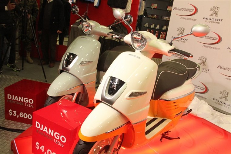 Launch of Peugeot Django Scooters by Rymco